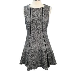 Robert Rodriguez Wool Blend Sleeveless Mini Dress Pleated Hem Size 10